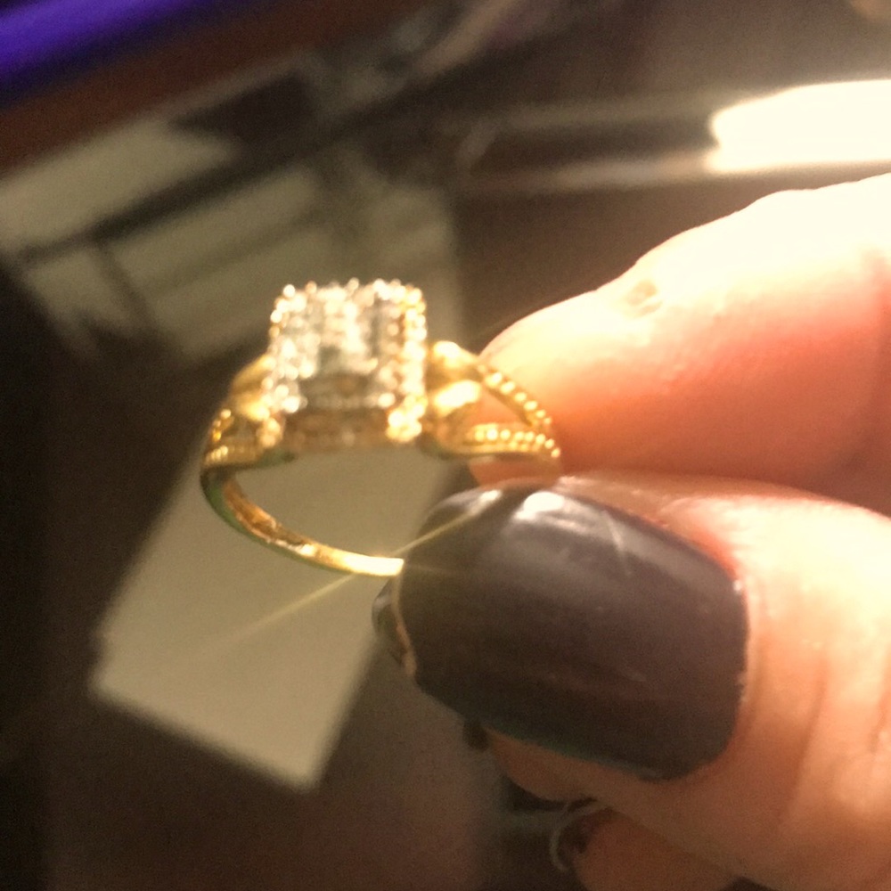 Chocolate diamond ring 10kt gold